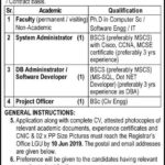 Lahore Garrison University (LGU) Jobs 2019 for IT, Engineering & Teaching Faculty