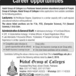 Hadaf Group of Colleges Peshawar Jobs 2019 for Teaching & Non-Teaching Staff