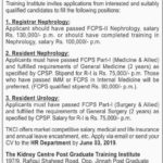 The Kidney Centre Post Graduate Training Institute Jobs 2019 for Medical Posts