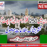 250 kilograms of explosives bombed in London, received alarming information