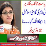 Anti-state legislation: PTI's Gulalai Ismail was very shocked ? Latest news