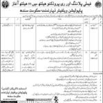 Population Welfare Department Sindh Jobs 2019 For 2+ System Analyst & Data Processing Officer
