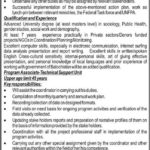 Population Welfare Department Balochistan Jobs 2019 for Program Associate and Coordinator Posts