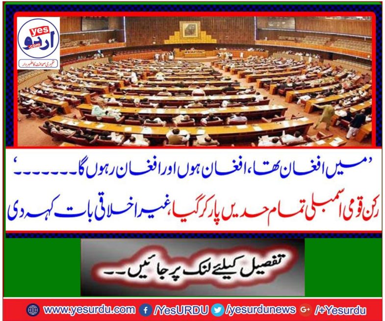 The member National Assembly crossed all limits, said the unusual thing