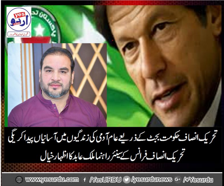 malik abid, senior, leader, PTI, France