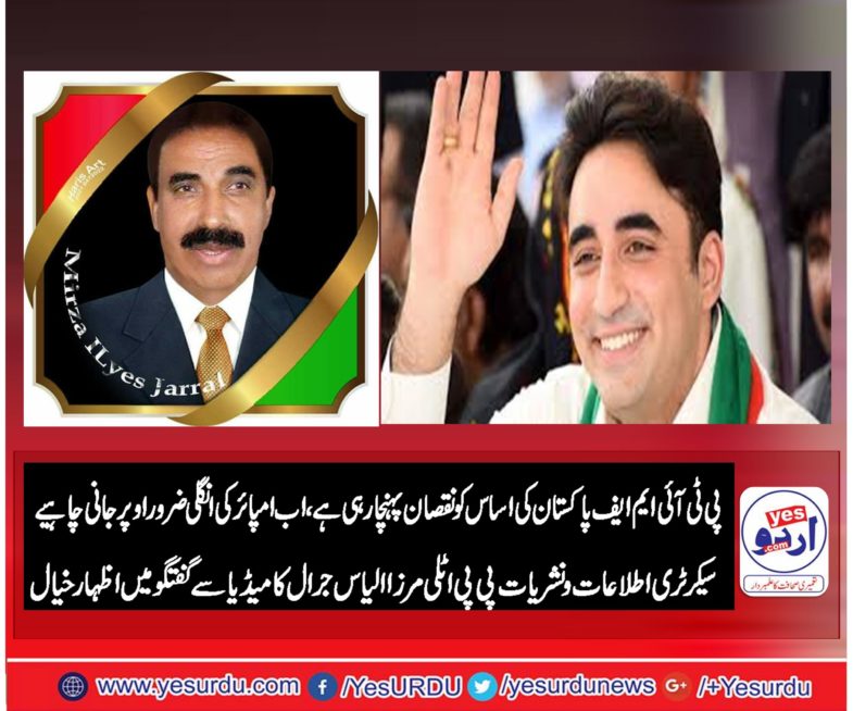 mirza ilyas jarral, secretary, information, PPP, Italy