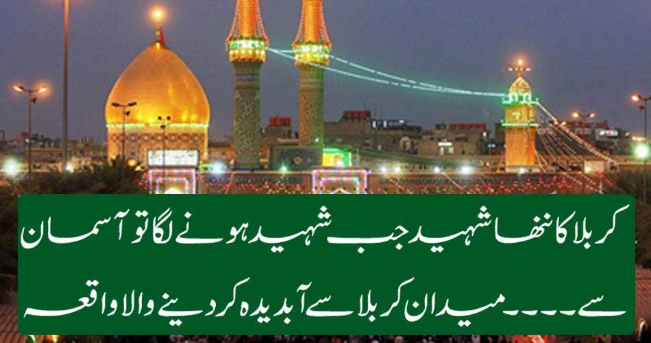 When the ninja martyr of Karbala was martyred then from the sky .... Aerospace incident from field crabble