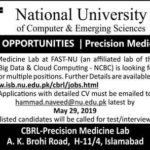 National University Of Computer & Emerging Sciences Jobs 2019 For Various Positions