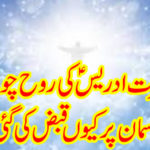 Why was the spirit of Hazrat Idris occupied at the fourth heaven?