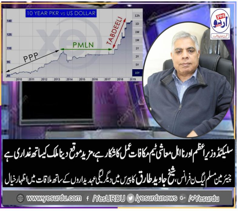 sheikh tariq javed, CHAIRMAN, PMLN, FRANCE