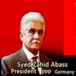 syed zahid abbas shah, president, PPP, Germany