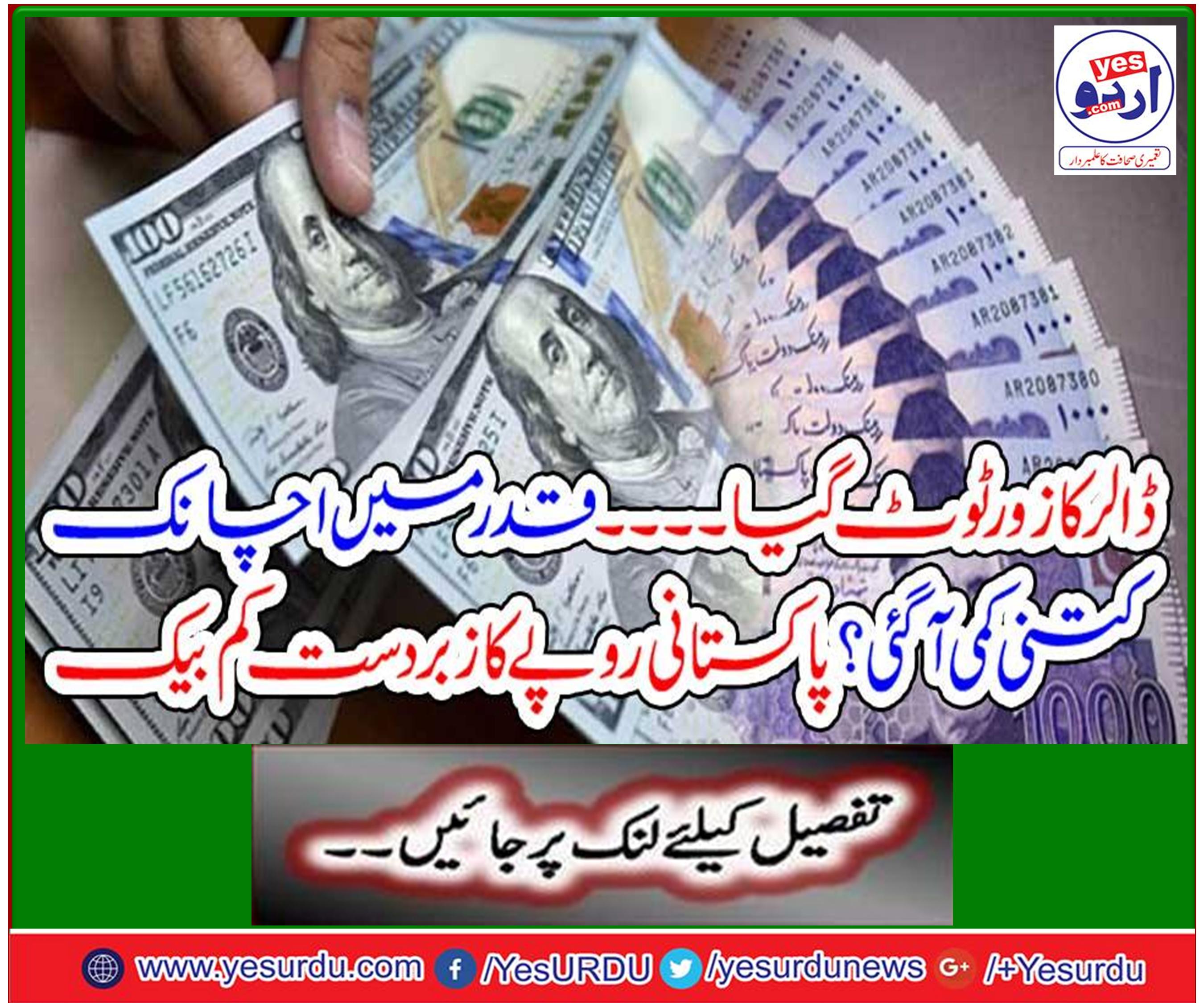 روپیہ مضبوط اور ڈالر کمزور