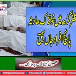 The coach crashed a ridge near Chowk Sarwar Shahid, five people were killed in an accident.