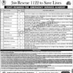 Rescue 1122 Jobs 2019 For 1750+ Admin, EMT, Rescue Drivers, Instructors & Other (Download NTS Form)