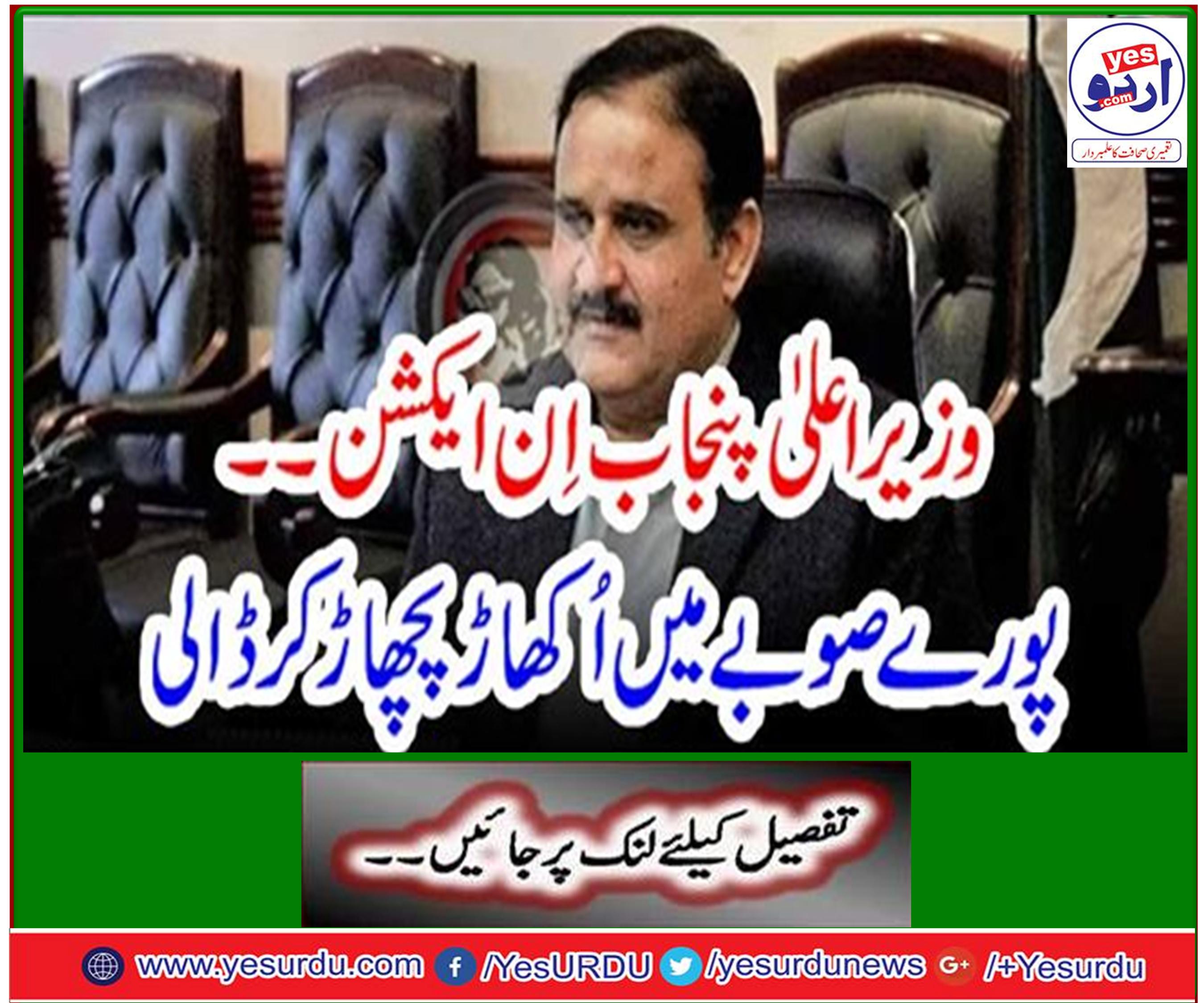 The Chief Minister Punjab Action ... In the whole province, the scorpion was scattered