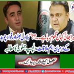 "Where is my brother roaming ... ??" The main meeting between Bilawal Bhutto and Fawad Chaudhary, demanding interesting sentences