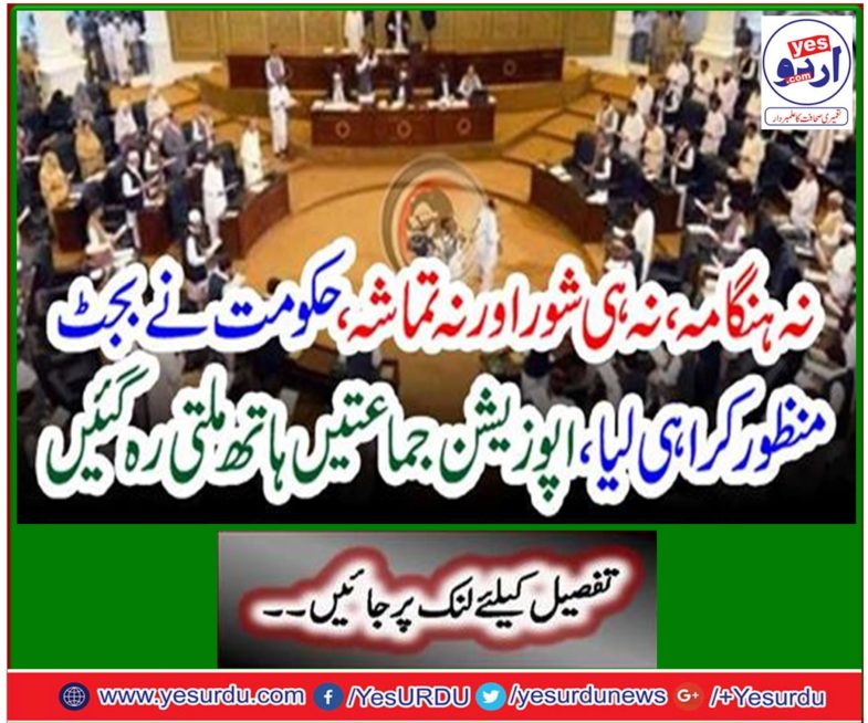 No conflicts, nor noise, nor spectacle, the government has passed the budget, the opposition parties are hand-holding.