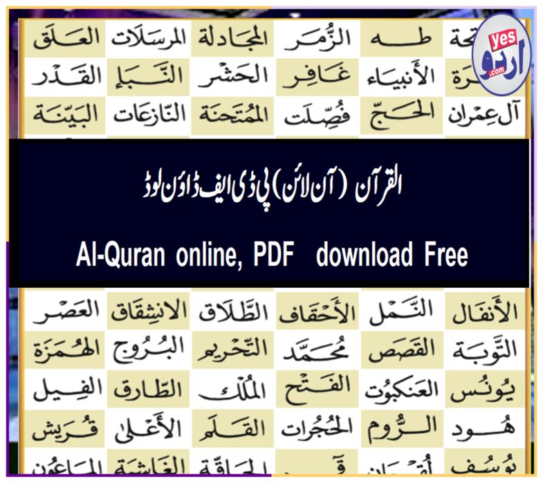 Al-Quran, complete, PDF, download,for, free