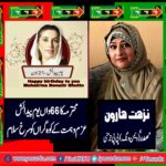 MS. NUZHAT HAROON, PRESIDENT, PPP, WOMEN, WING, GERMANY