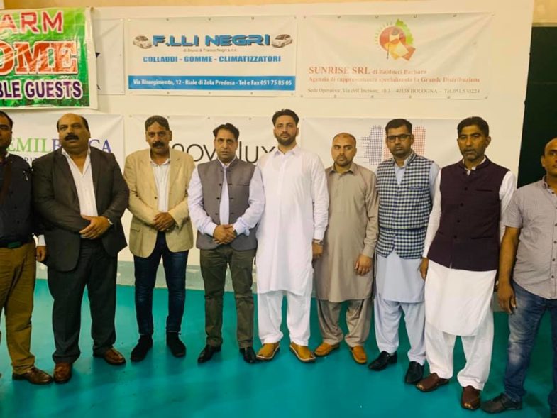 ch muhammad razaq dhal, president, ppp, france, and, ownner, of, gujjar club,  after winnig the, tournament, in, Italy, want to develop, the, game of, volley ball
