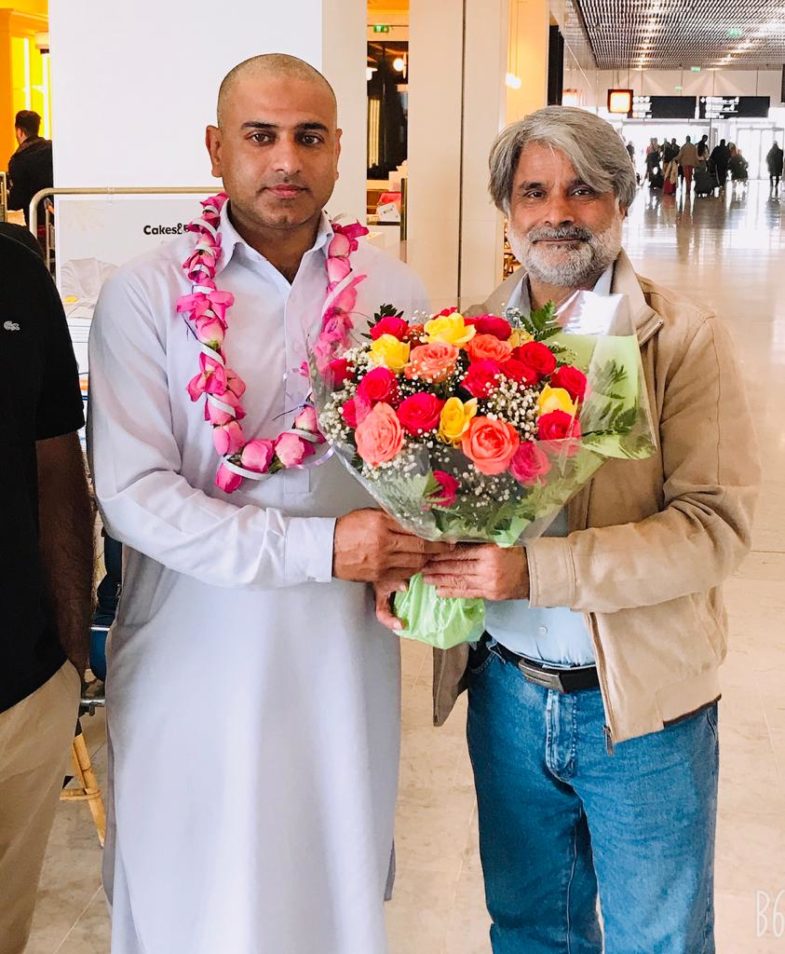 ch afzal langah, prominent, social leader, reached, paris, after, performing, umra, in , makkah