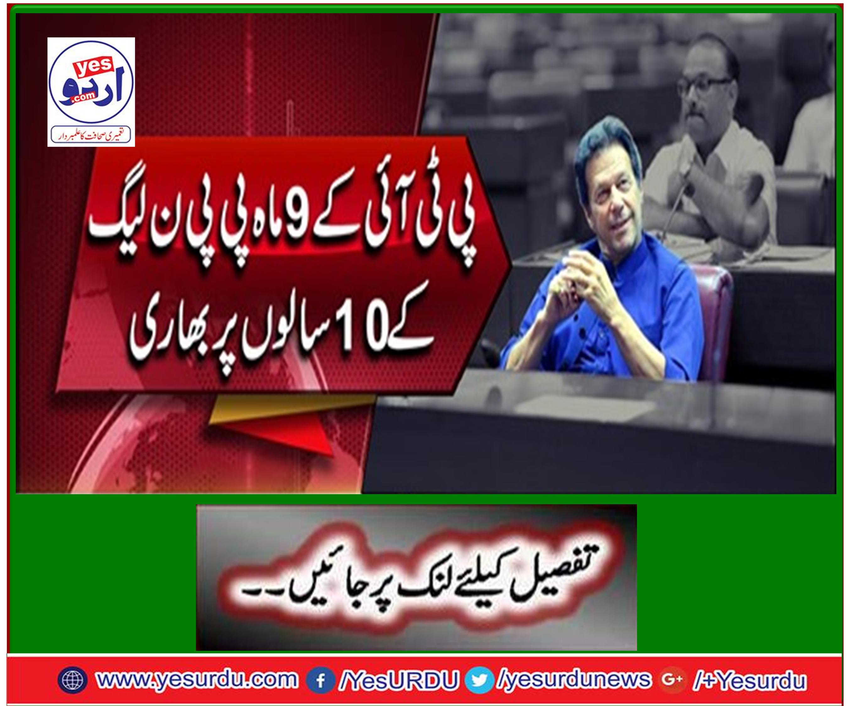 Heavy 9 years of PTI's 9 months of PPP N League