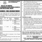 Govt Khawaja Muhammad Safdar Medical College/Institutes Sialkot Jobs 2019 For 18+ Medical Officers