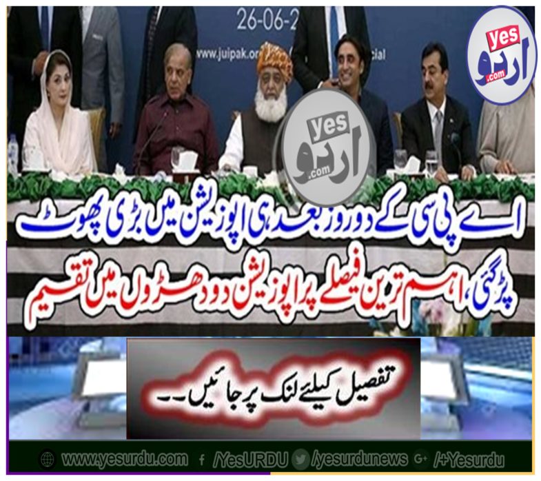 The opposition split into two factions on the most important decision