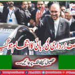 Asif Zardari's release was arranged