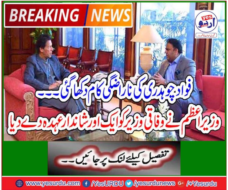 The Prime Minister gave a more fascinating position to the federal minister