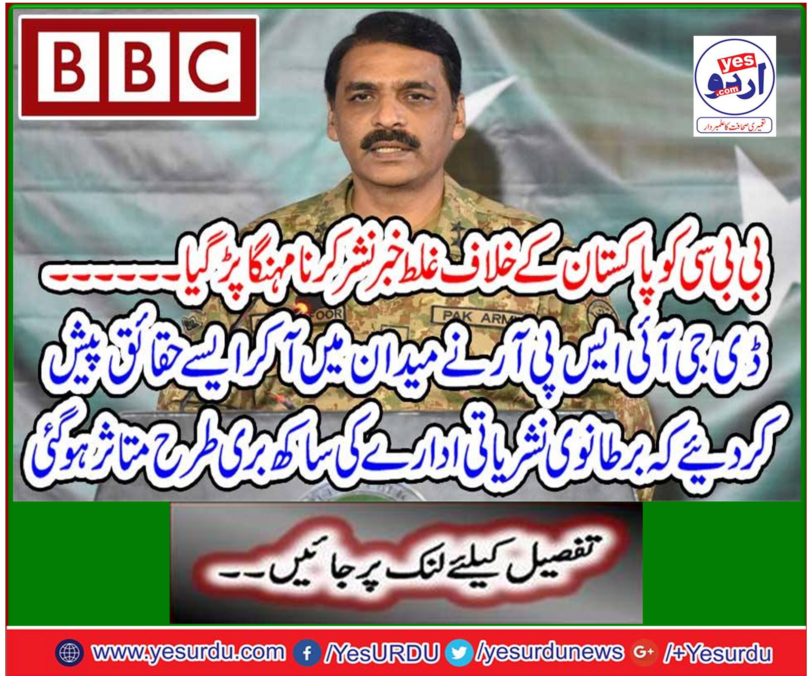 BBC reported expensive news against Pakistan ...