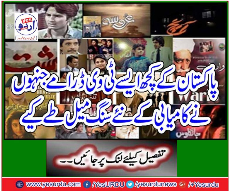 Some of Pakistan's TV plays, which have set a new milestone of success