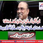 Asif Zardari notified his interview because of his auspicious reason