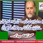 Orihas Jan, who took high positions in Musharraf in Musharraf's era, said that the dictatorship washed hands and followed them.