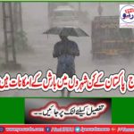 Which cities of Pakistan today have the possibility of rain?