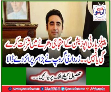 Zardari group gave big surprise