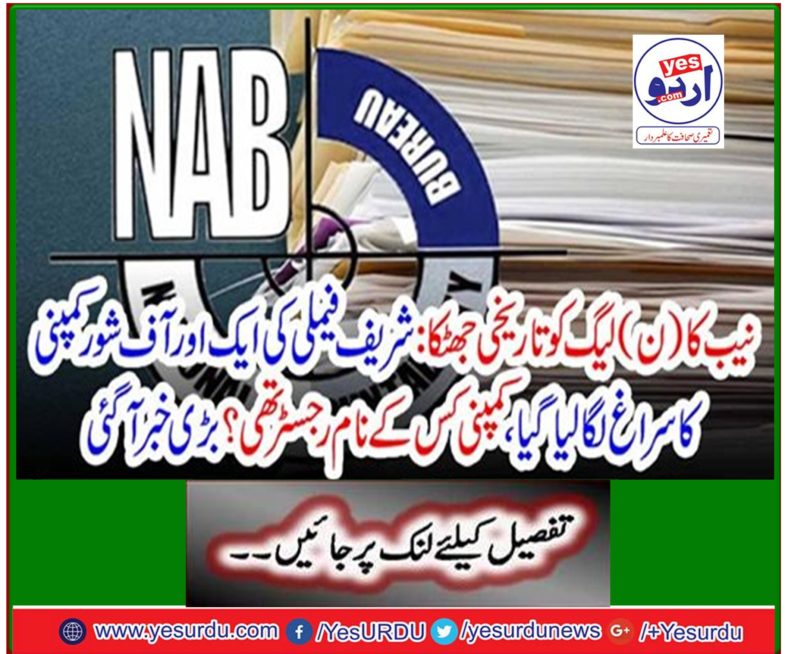 NAB's N-League Historical Shock: Sharif Family Detects Another Offshore Company, Whose Name Was the Company Registered? Great news has arrived