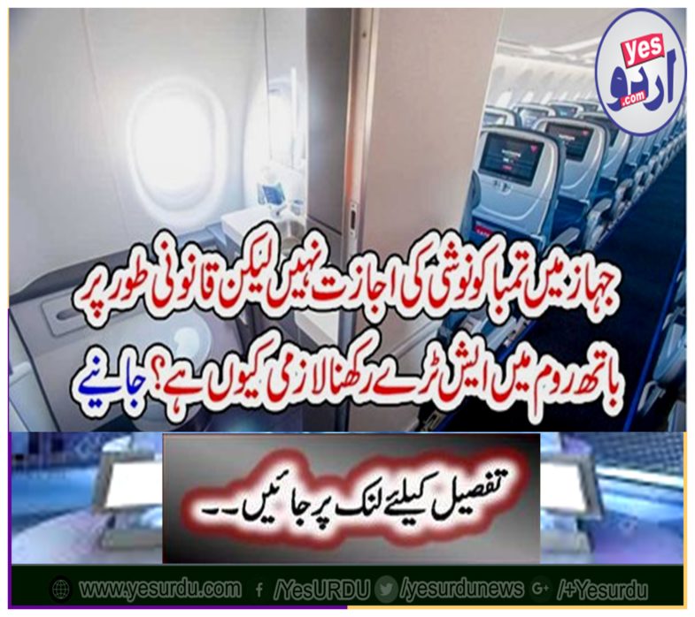 The ship is not permissible, but why is it necessary to legally sit a ash tray in the bathroom? Get it