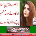 The beautiful Pakistani actor named Momina Stahsen as a slippery actor