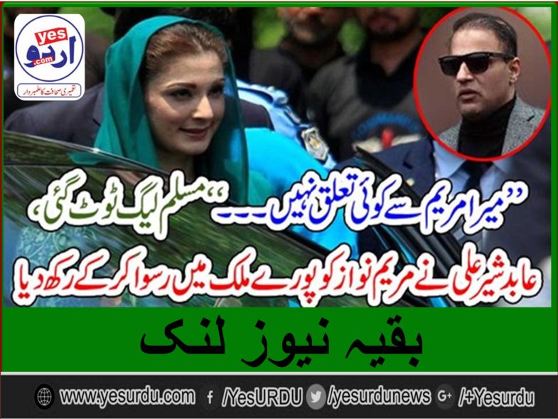 I, HAVE, NOT, ANY, LINK, OR, RELATIONS, WITH, MARYAM, ABID, SHER ALI, STATEMENT, TURNS, CONTROVERSIAL, ABOUT, MARYAM, NAWAZ