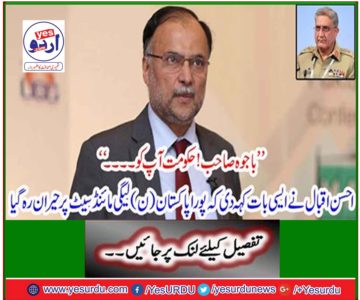 Ahsan Iqbal said such a thing that the whole of Pakistan was shocked at the N Ligai mindset