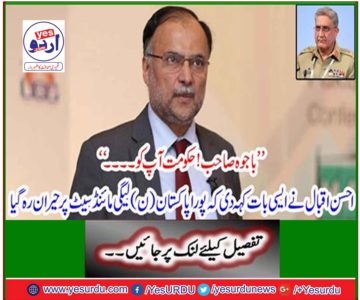 Ahsan Iqbal said such a thing that the whole of Pakistan was shocked at the N Ligai mindset