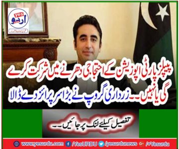 Zardari group gave big surprise