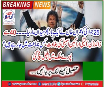 Imran Khan hits the field again on July 25 - stirring up across the country