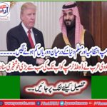 Saudi Arabia tells Donald Trump the greatest news ever