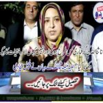 The statement of the wife Nabeel Sanaullah has been stirred