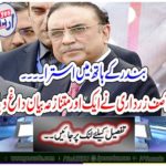 Asif Zardari condemned another controversial statement