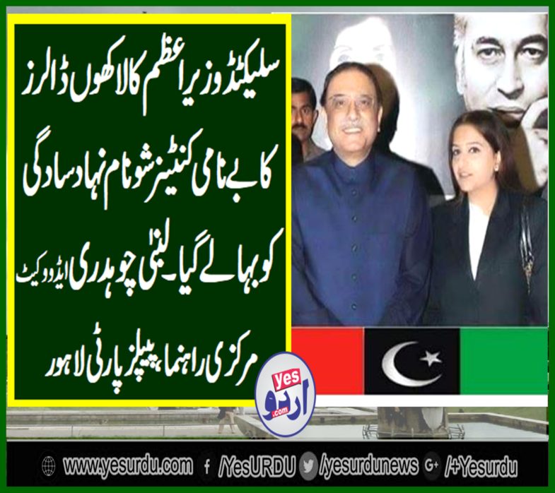 LUBNA CHAUDHRY ADVOCATE, USA, SENIOR, LEADER, PPP, LAHORE, SAYS, SELECTED, PRIME MINISTER, BENAMI, CONTAINER, SHOW, IN, USA, DROWN, HIS, SIMPLICITY, CAMPAIGN, ALSO