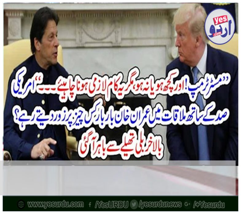 PRIME, MINISTER, IMRAN KHAN, INSISTED, ON, SOMETHING, WHILE, MEETING, TO, DONALD, TRUMP