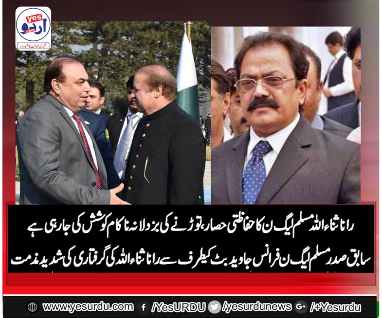 javed butt, ex-president, pmln, France